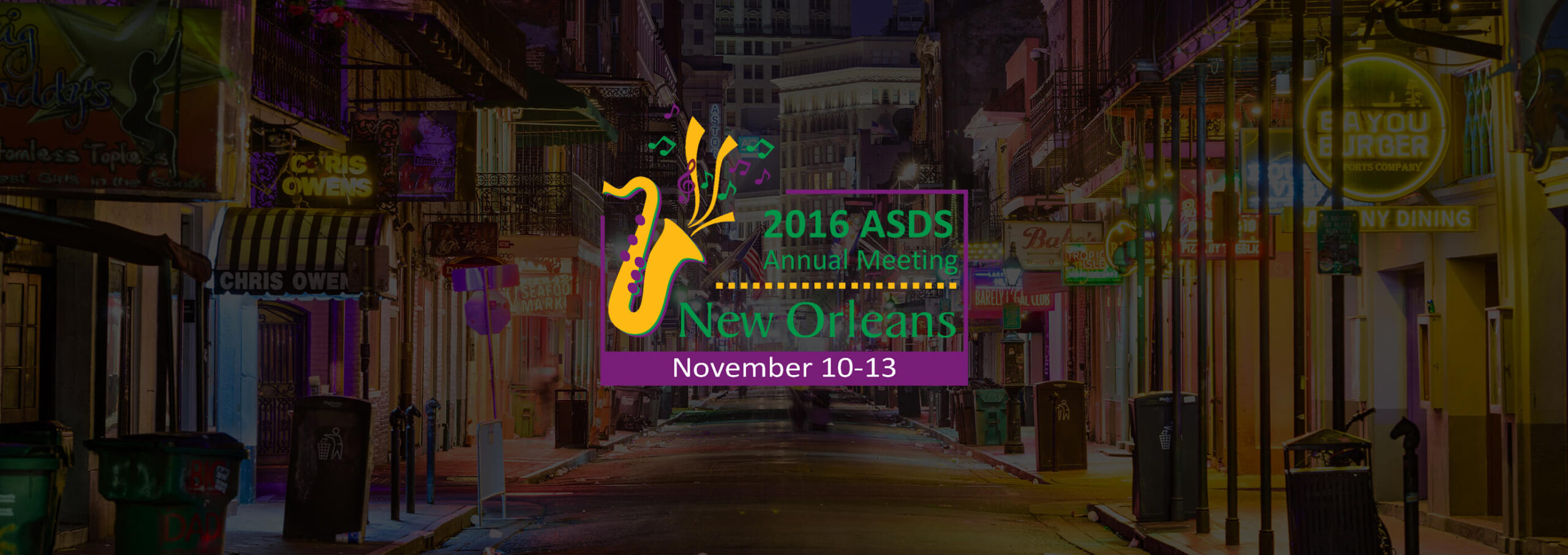 ASDS Meeting 2016 New Orleans event banner