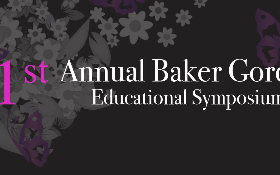 51st Annual Baker Gordon Educational Symposium event banner