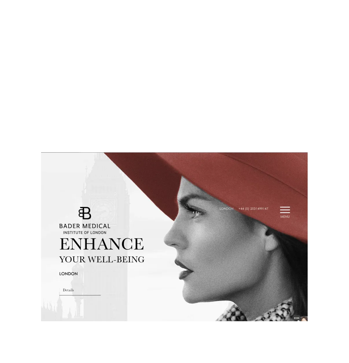 bader medical website screenshott