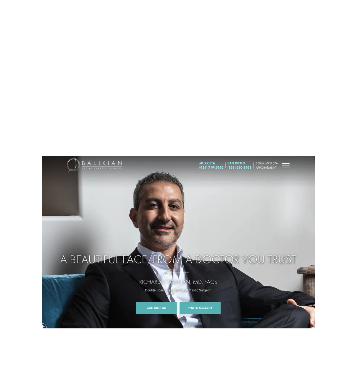 balikian website screenshott