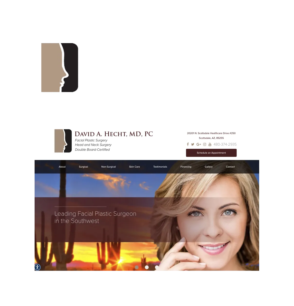 david hecht website screenshot