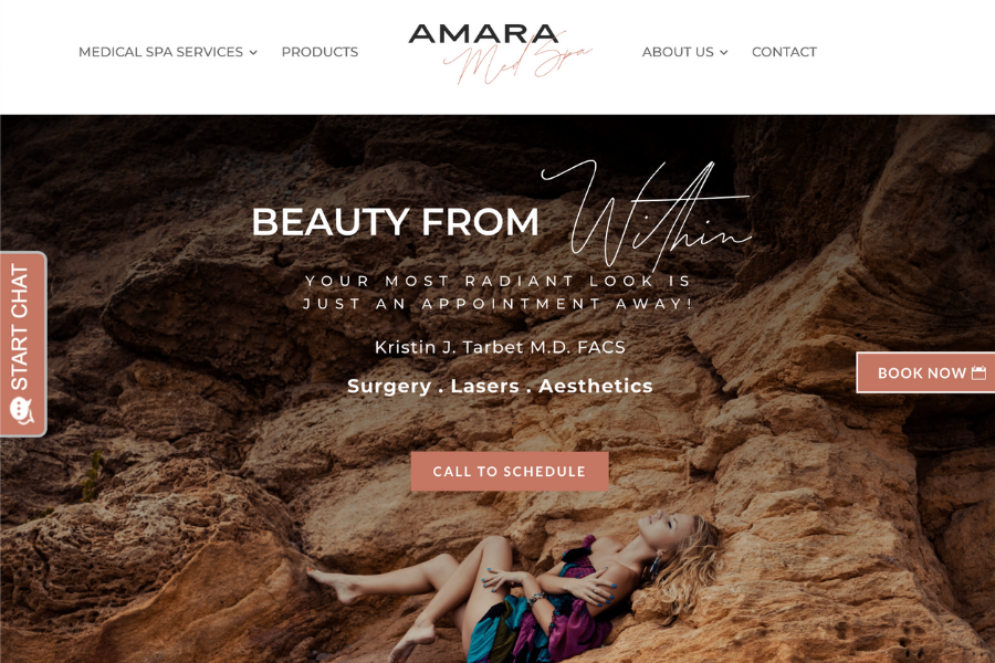 amara medspa website