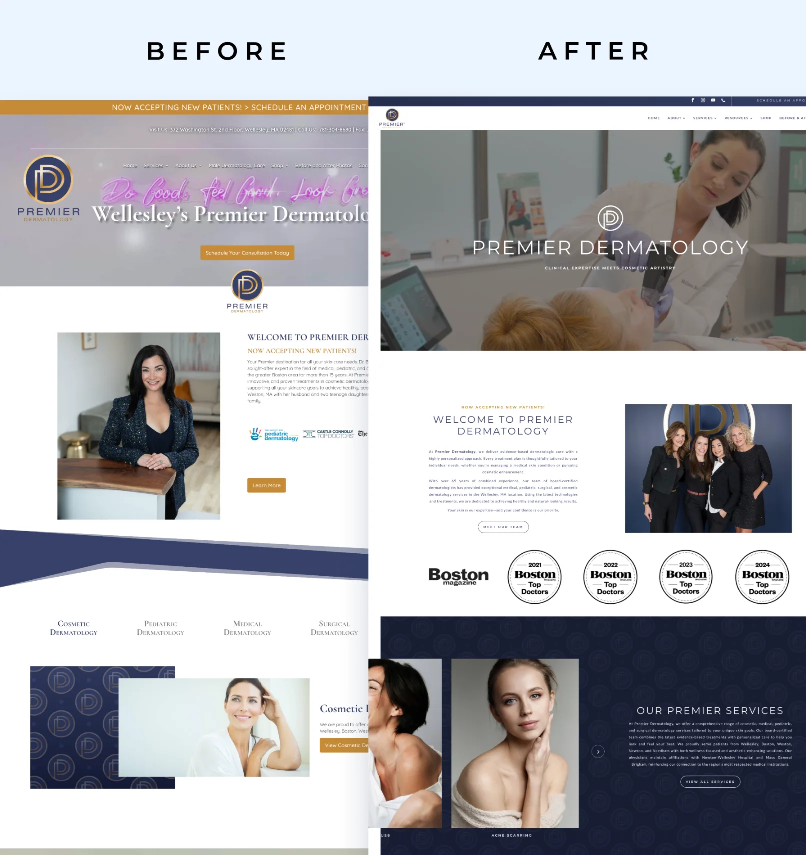 homepage before after premier plastic surgery